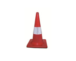 Safety Cone 500mm with Rubber Base